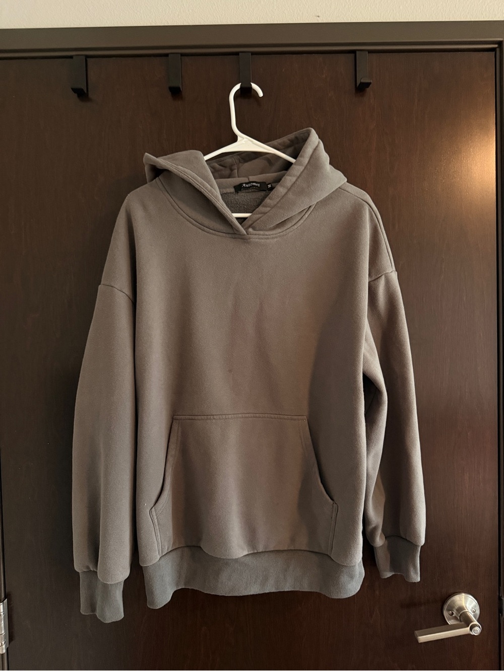 Women's Oversized Hooded Sweatshirt - Gray